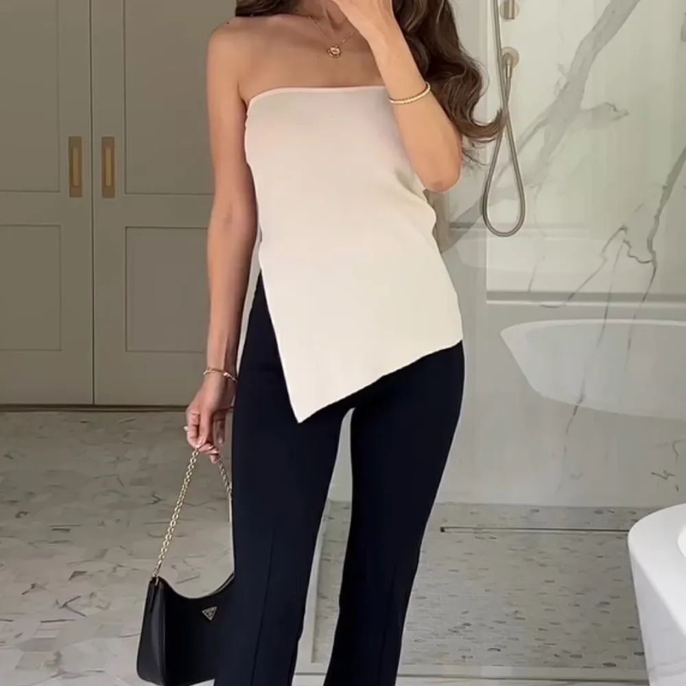 Knit tube top